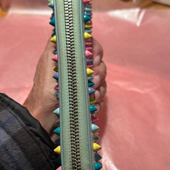Christian Louboutin Multicolor Studded Clutch - Picture 15 of 16